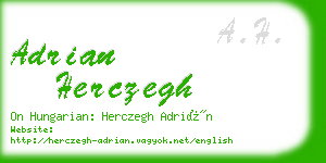 adrian herczegh business card